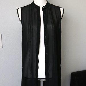 Black Mossimo Sleeveless Duster